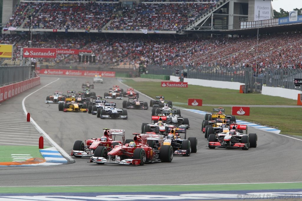 GP Germania, Gara, partenza
