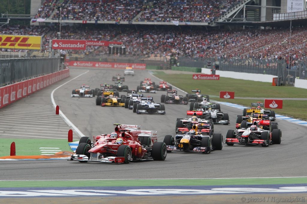 GP Germania, Gara, partenza 