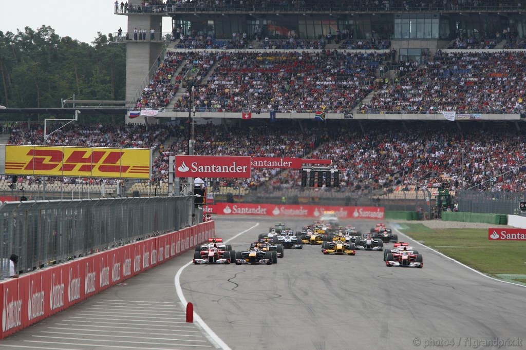 GP Germania, Gara, partenza