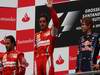 GP Germania, Gara, Fernando Alonso (ESP), Ferrari, F10 vincitore, Felipe Massa (BRA), Ferrari, F10 secondo e Sebastian Vettel (GER), Red Bull Racing, RB6 terzo 