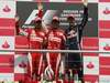 GP Germania, Gara, Fernando Alonso (ESP), Ferrari, F10 vincitore, Felipe Massa (BRA), Ferrari, F10 secondo e Sebastian Vettel (GER), Red Bull Racing, RB6 terzo