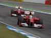 GP Germania, Gara, Felipe Massa (BRA), Ferrari, F10 davanti a Fernando Alonso (ESP), Ferrari, F10 