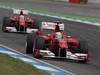 GP Germania, Gara, Felipe Massa (BRA), Ferrari, F10 davanti a Fernando Alonso (ESP), Ferrari, F10 