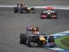GP Germania, Gara, Sebastian Vettel (GER), Red Bull Racing, RB6 davanti a Lewis Hamilton (GBR), McLaren  Mercedes, MP4-25 