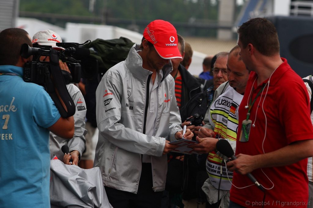 GP Germania, Giovedi', Jenson Button (GBR), McLaren  Mercedes, MP4-25 