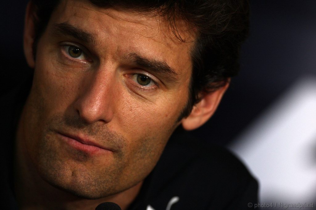 GP Germania, Giovedi', Conferenza Stampa, Mark Webber (AUS), Red Bull Racing, RB6 