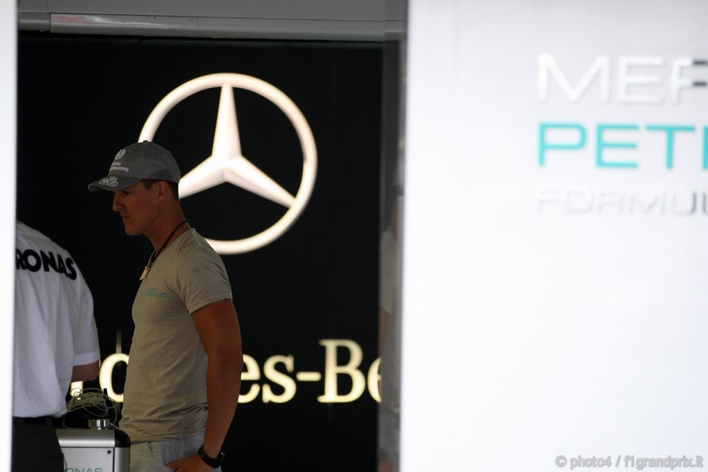 GP Germania, Giovedi', Michael Schumacher (GER), Mercedes GP  F1 Team, MGP W01 