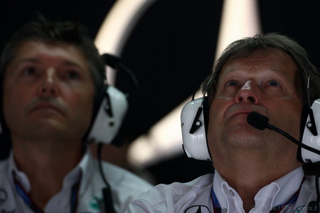 GP Germania, Prove Libere 3, Sabato, Martin Whitmarsh (GBR), Chief Executive Officer e Norbert Haug (GER), Motorsport chief  