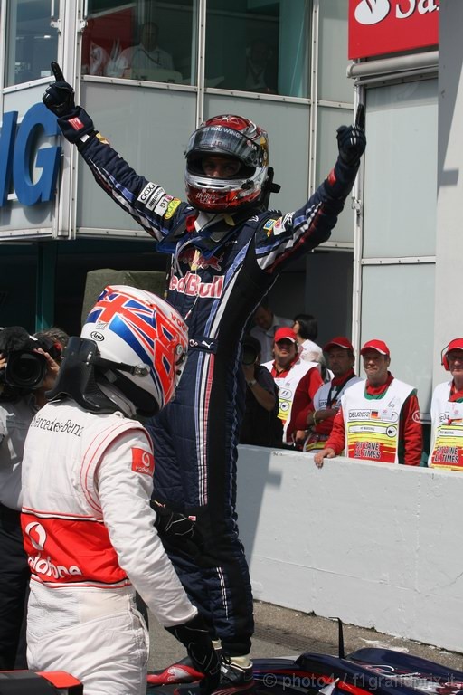 GP Germania, Qualifiche, Sebastian Vettel (GER), Red Bull Racing, RB6 pole position 