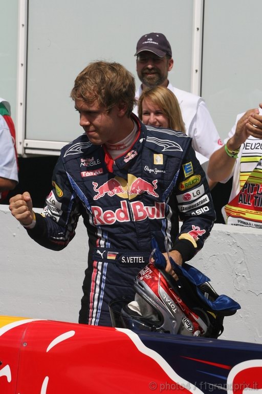 GP Germania, Qualifiche, Sebastian Vettel (GER), Red Bull Racing, RB6 pole position 