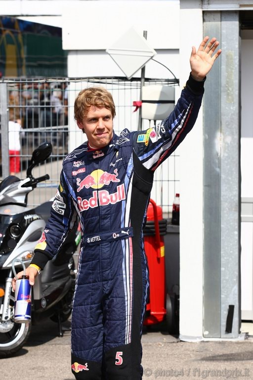 GP Germania, Qualifiche, Sebastian Vettel (GER), Red Bull Racing, RB6 pole position 