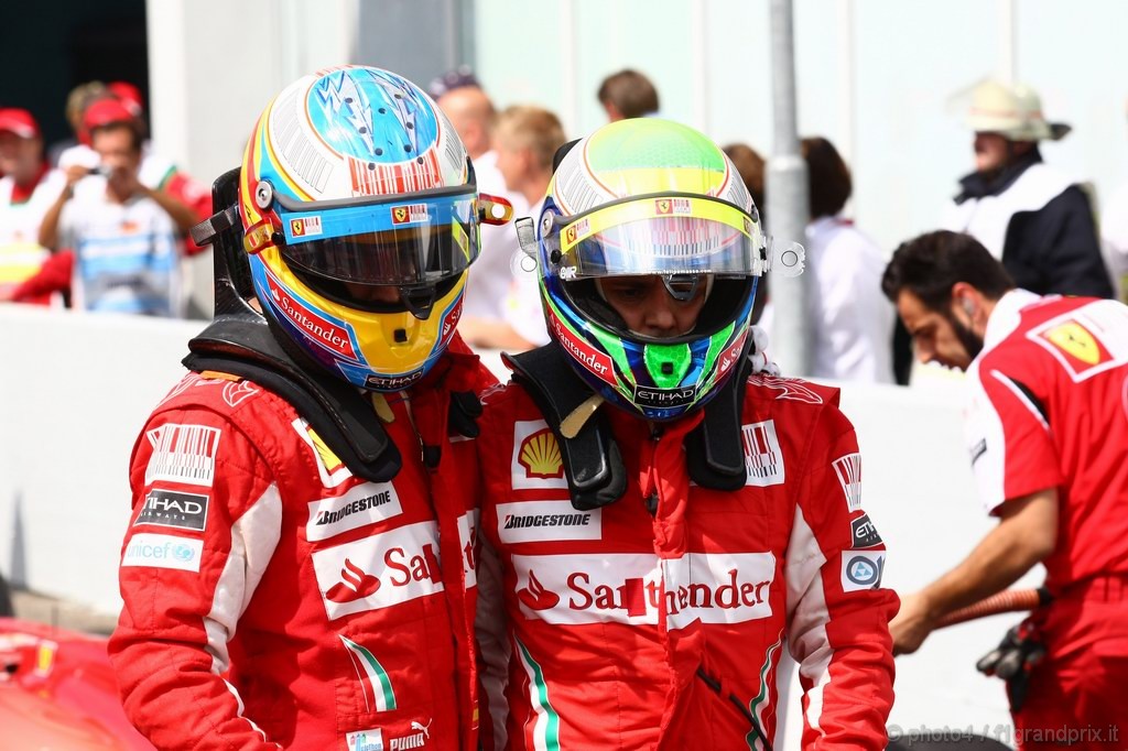 GP Germania, Qualifiche, Fernando Alonso (ESP), Ferrari, F10 e Felipe Massa (BRA), Ferrari, F10 