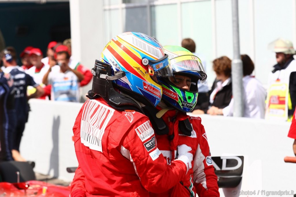 GP Germania, Qualifiche, Felipe Massa (BRA), Ferrari, F10 e Fernando Alonso (ESP), Ferrari, F10 