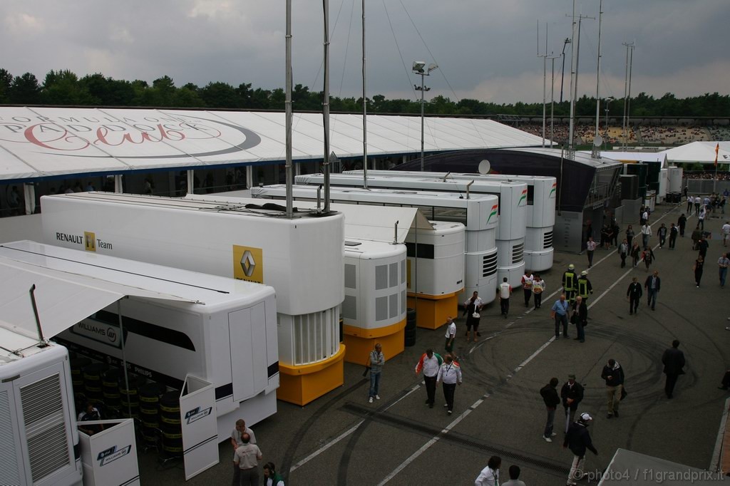 GP Germania, Qualifiche, Paddock