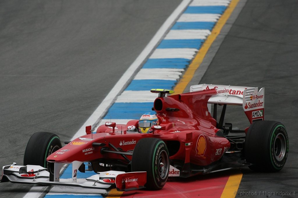 GP Germania, Prove Libere 2, Venerdi', Fernando Alonso (ESP), Ferrari, F10 