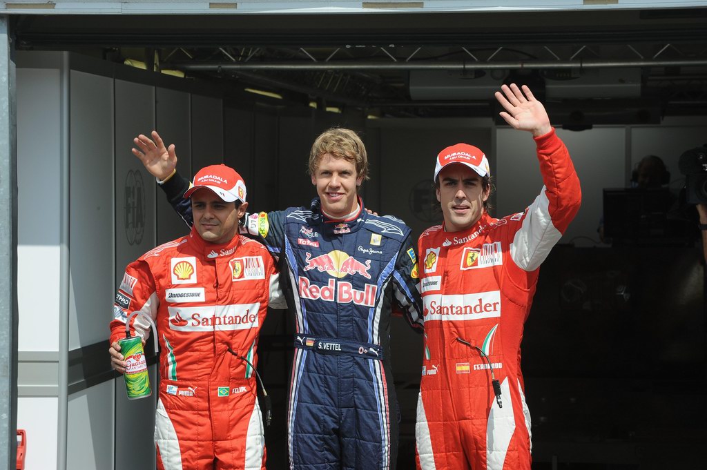 GP Germania, GERMAN GRAND PRIX F1/2010 -  HOCKENHEIM 24/07/2010 - FELIPE MASSA - SEBASTIAN VETTEL - FERNANDO ALONSO 
© FOTO ERCOLE COLOMBO 