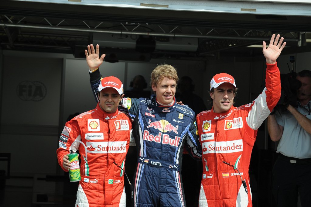 GP Germania, GERMAN GRAND PRIX F1/2010 -  HOCKENHEIM 24/07/2010 - FELIPE MASSA - SEBASTIAN VETTEL - FERNANDO ALONSO 
© FOTO ERCOLE COLOMBO 