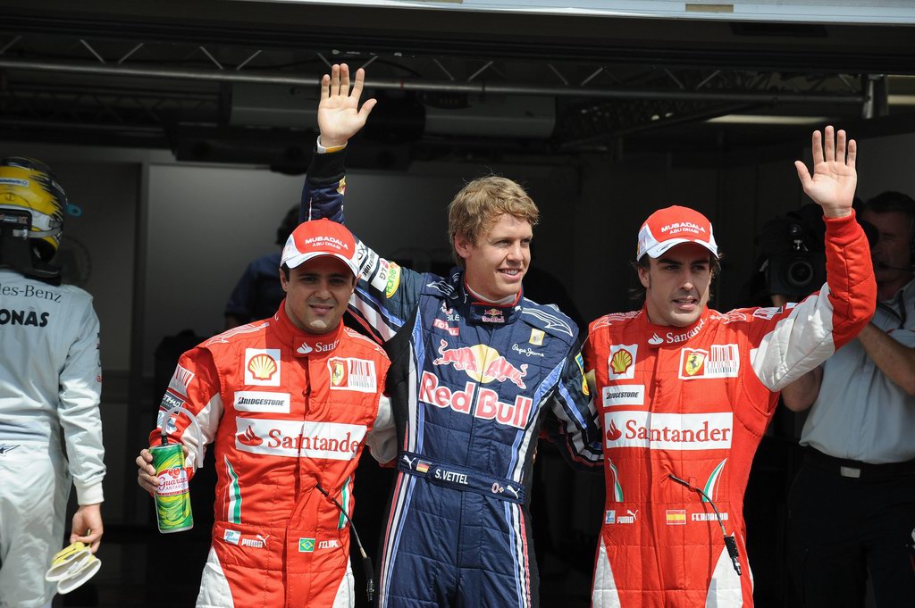 GP Germania, GERMAN GRAND PRIX F1/2010 -  HOCKENHEIM 24/07/2010 - FELIPE MASSA - SEBASTIAN VETTEL - FERNANDO ALONSO 
© FOTO ERCOLE COLOMBO 