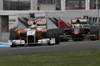 GP Germania, Prove Libere 3, Sabato, Vitantonio Liuzzi (ITA), Force India F1 Team, VJM03 davanti a Sakon Yamamoto (JPN), Hispania Racing F1 Team (HRT), F110  