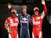 GP Germania, Qualifiche, Sebastian Vettel (GER), Red Bull Racing, RB6 pole position, Fernando Alonso (ESP), Ferrari, F10 secondo e Felipe Massa (BRA), Ferrari, F10 terzo 