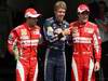GP Germania, Qualifiche, Sebastian Vettel (GER), Red Bull Racing, RB6 pole position, Fernando Alonso (ESP), Ferrari, F10 secondo e Felipe Massa (BRA), Ferrari, F10 terzo 