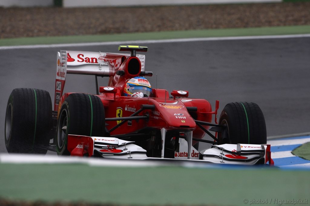 GP Germania, Prove Libere 1, Venerdi', Fernando Alonso (ESP), Ferrari, F10 