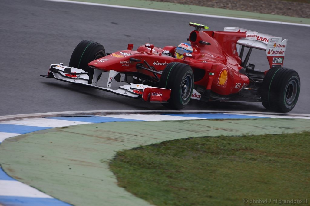 GP Germania, Prove Libere 1, Venerdi', Fernando Alonso (ESP), Ferrari, F10 