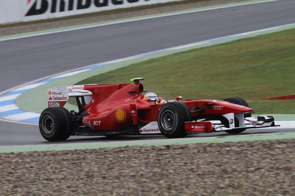 GP Germania, Prove Libere 1, Venerdi', Fernando Alonso (ESP), Ferrari, F10 