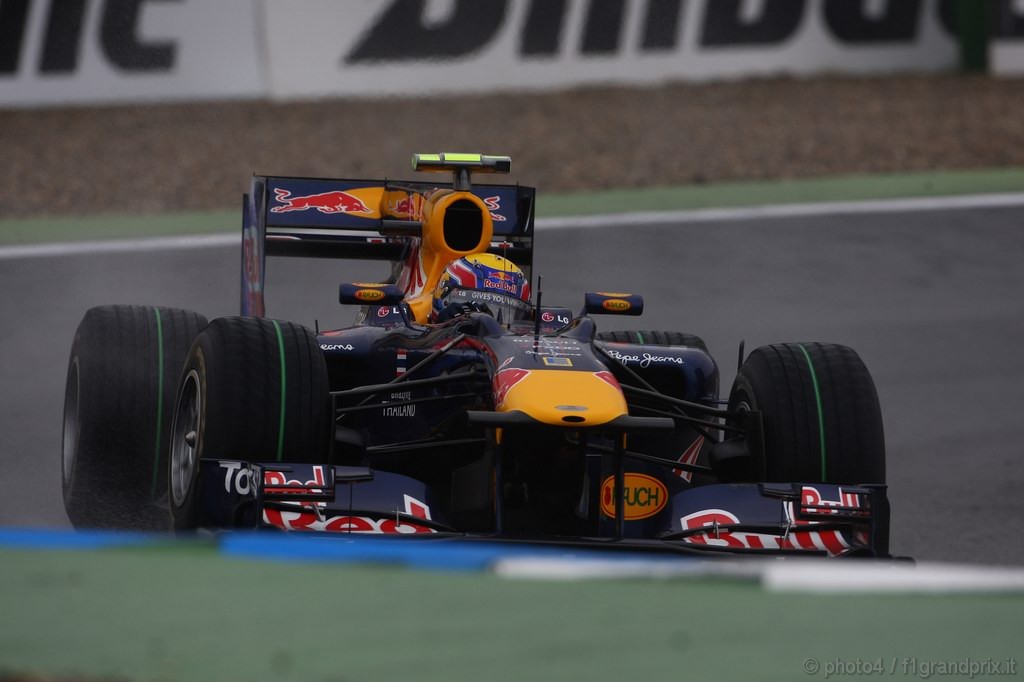 GP Germania, Prove Libere 1, Venerdi', Mark Webber (AUS), Red Bull Racing, RB6 