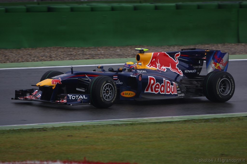 GP Germania, Prove Libere 1, Venerdi', Mark Webber (AUS), Red Bull Racing, RB6 