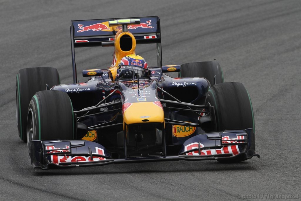 GP Germania, Prove Libere 2, Venerdi', Mark Webber (AUS), Red Bull Racing, RB6 