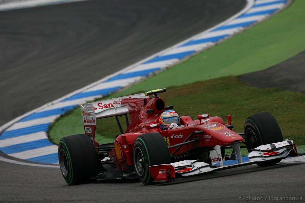 GP Germania, Prove Libere 2, Venerdi', Fernando Alonso (ESP), Ferrari, F10 