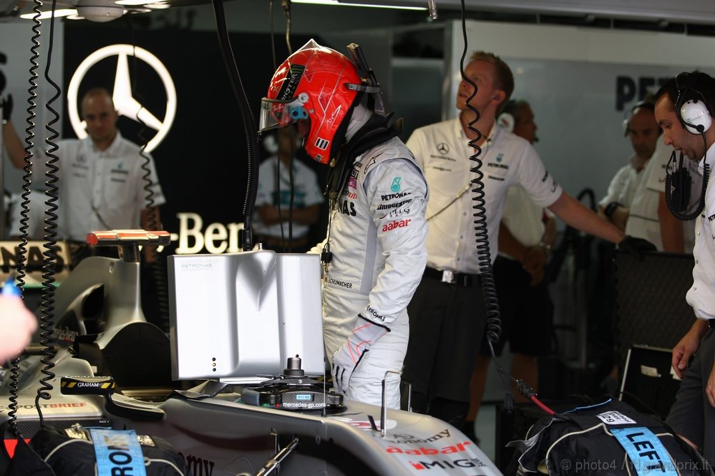 GP Germania, Prove Libere 2, Venerdi', Michael Schumacher (GER), Mercedes GP  F1 Team, MGP W01 