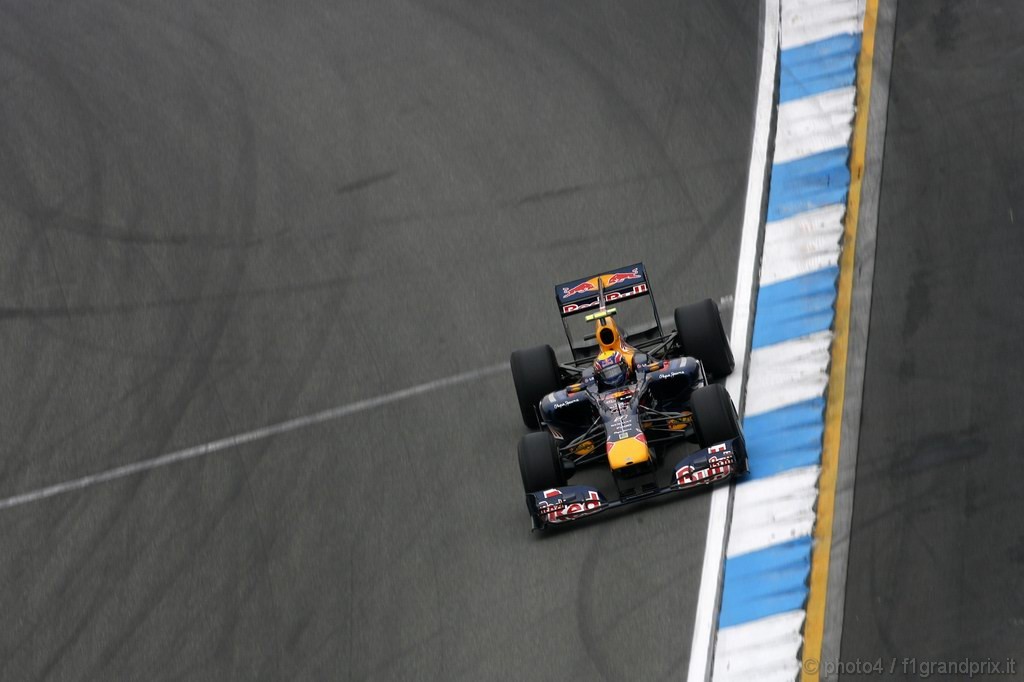 GP Germania, Prove Libere 2, Venerdi', Mark Webber (AUS), Red Bull Racing, RB6 