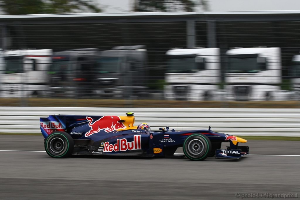 GP Germania, Prove Libere 2, Venerdi', Mark Webber (AUS), Red Bull Racing, RB6 
