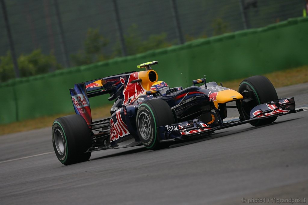 GP Germania, Prove Libere 2, Venerdi', Mark Webber (AUS), Red Bull Racing, RB6 