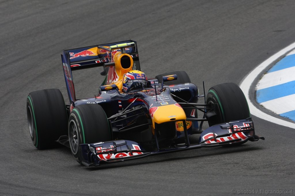 GP Germania, Prove Libere 2, Venerdi', Mark Webber (AUS), Red Bull Racing, RB6 