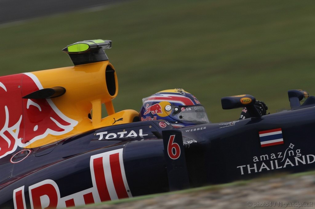 GP Germania, Prove Libere 2, Venerdi', Mark Webber (AUS), Red Bull Racing, RB6 