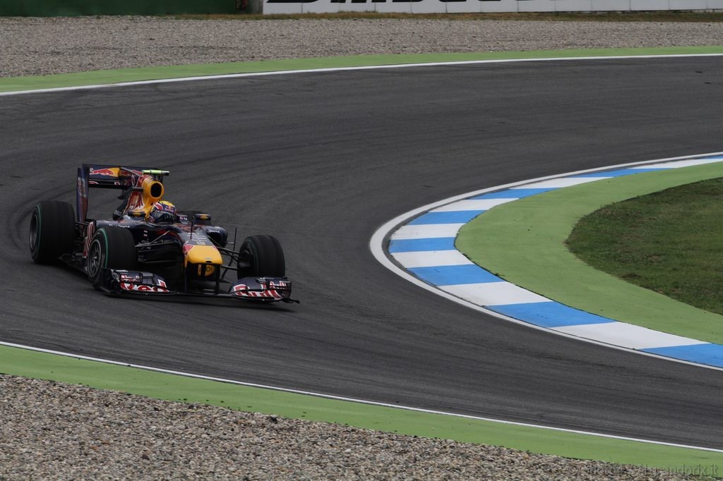 GP Germania, Prove Libere 2, Venerdi', Mark Webber (AUS), Red Bull Racing, RB6 