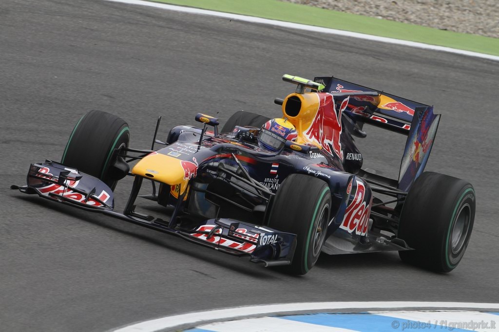 GP Germania, Prove Libere 2, Venerdi', Mark Webber (AUS), Red Bull Racing, RB6 