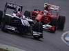 GP Germania, Prove Libere 1, Venerdi', Fernando Alonso (ESP), Ferrari, F10 e Rubens Barrichello (BRA), Williams, FW32 