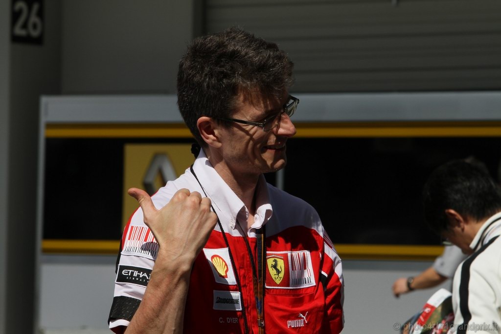 GP Giappone, Domenica, Christian Dyer (AUS), Ferrari Gara Engineer