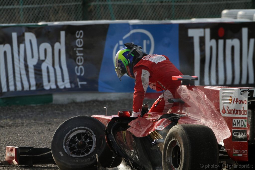 GP Giappone, Gara, Felipe Massa (BRA), Ferrari, F10 retires from the race 