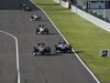 GP Giappone, Gara, Michael Schumacher (GER), Mercedes GP  F1 Team, MGP W01 e Rubens Barrichello (BRA), Williams, FW32 