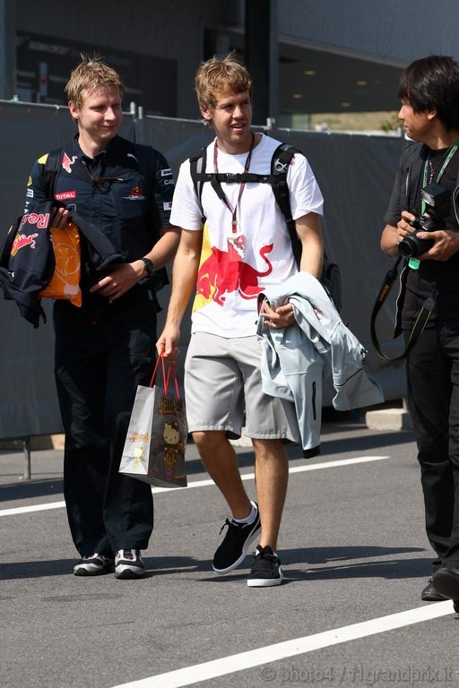 GP Giappone, Giovedi', Sebastian Vettel (GER), Red Bull Racing, RB6 