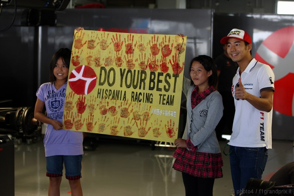 GP Giappone, Giovedi', Sakon Yamamoto (JPN), Hispania Racing F1 Team (HRT), F110  
