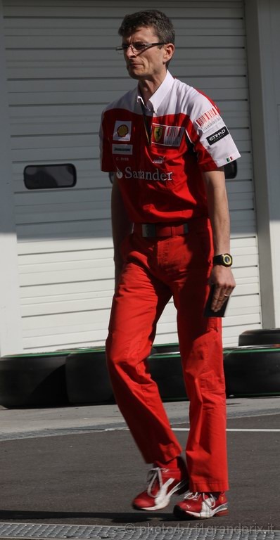 GP Giappone, Giovedi', Christian Dyer (AUS), Ferrari Gara Engineer