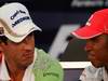GP Giappone, Giovedi', Conferenza Stampa, Adrian Sutil (GER), Force India F1 Team, VJM03 e Lewis Hamilton (GBR), McLaren  Mercedes, MP4-25 
