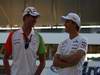 GP Giappone, Giovedi', Adrian Sutil (GER), Force India F1 Team, VJM03 e Nico Rosberg (GER), Mercedes GP F1 Team, MGP W01 