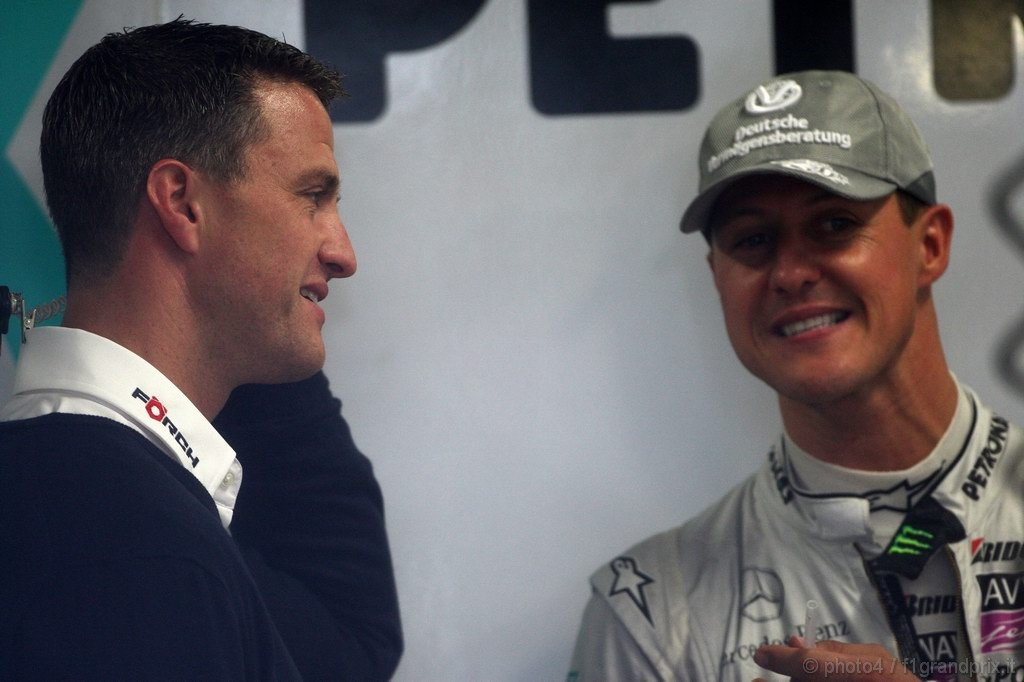 GP Giappone, Prove Libere 3, Sabato, Ralf Schumacher (GER), DTM e Michael Schumacher (GER), Mercedes GP F1 Team, MGP W01